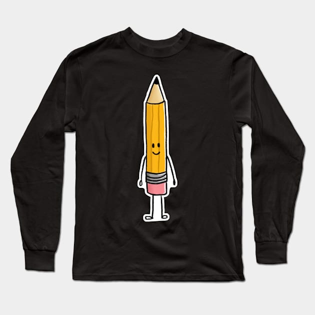 #2 pencil Long Sleeve T-Shirt by 513KellySt